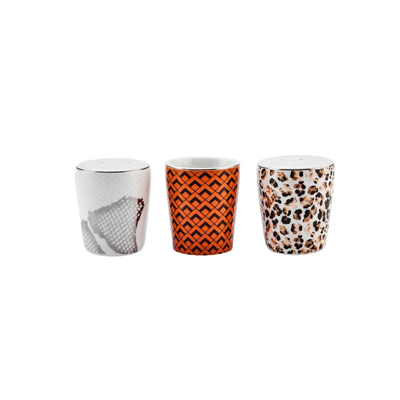 Karaca Streamline Safari New Generation Bone Geschirrset, 59 Teilig, 12 Personen