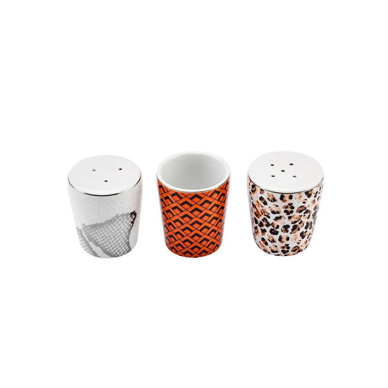 Karaca Streamline Safari New Generation Bone Geschirrset, 59 Teilig, 12 Personen