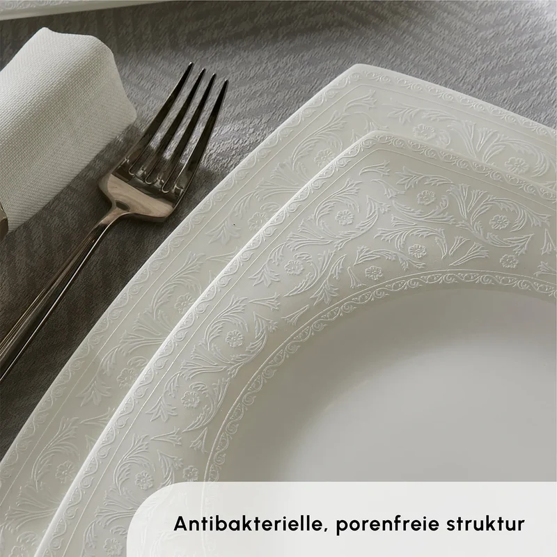 Karaca Fine Pearl Roma 58-Teiliges 12-Personen Geschirrset