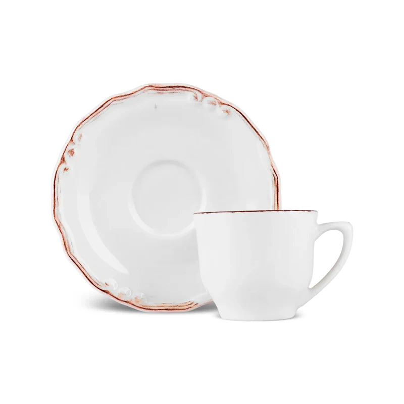 Karaca Elizabeth Ecru Teetasse, 180 ml