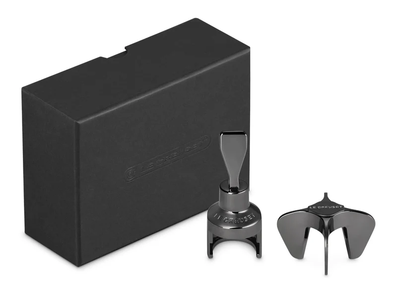 Le Creuset Sektöffner und Sektverschluss-Set schwarz 2tlg
