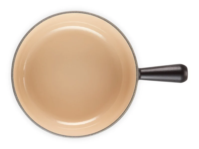 Le Creuset Caquelon Tradition schwarz matt 24cm