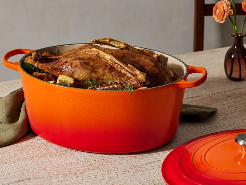 Le Creuset Bräter Signature oval ofenrot 40cm