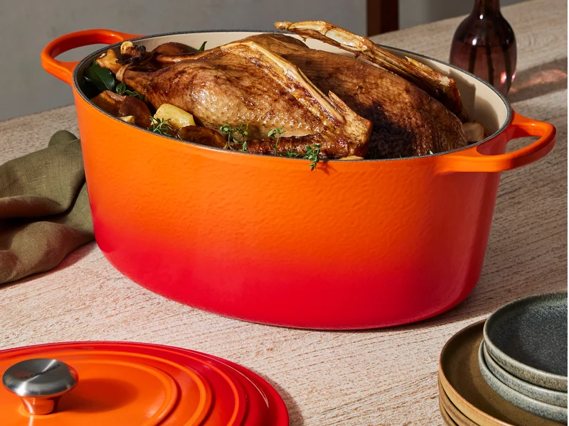 Le Creuset Bräter Signature oval ofenrot 40cm