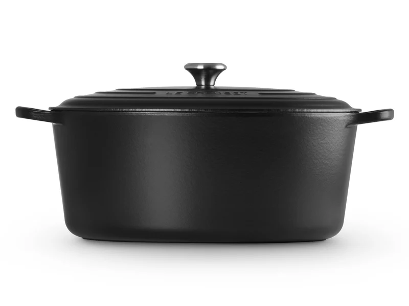 Le Creuset Bräter Signature oval schwarz matt 40cm
