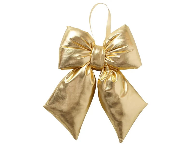 Boltze Bowy Dekoanhänger Schleife gold 31cm (1 Stück)
