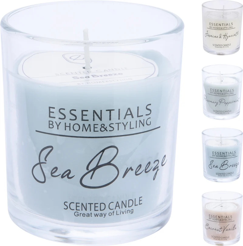 DUFTKERZE IM GLAS ''SCENT'' D7 H8CM 4 SORTIERT