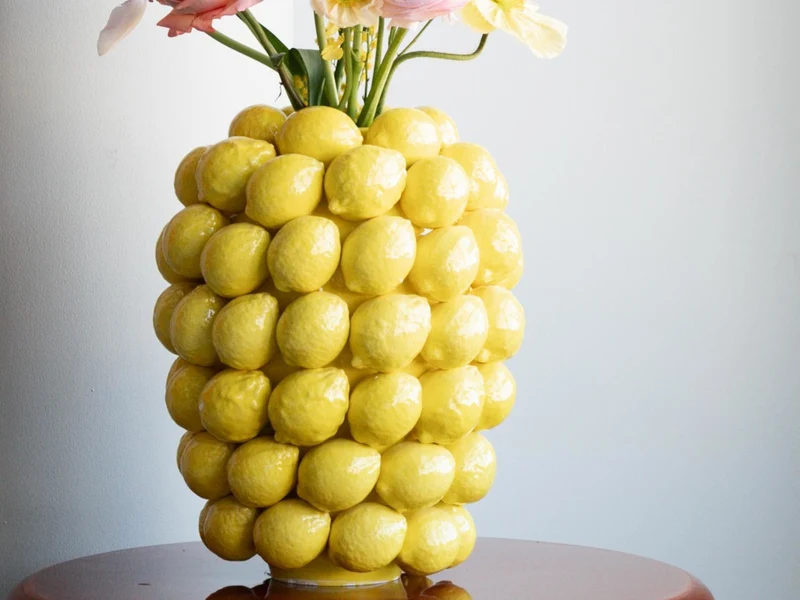 KARE Design Vase Lemon Juice 40cm
