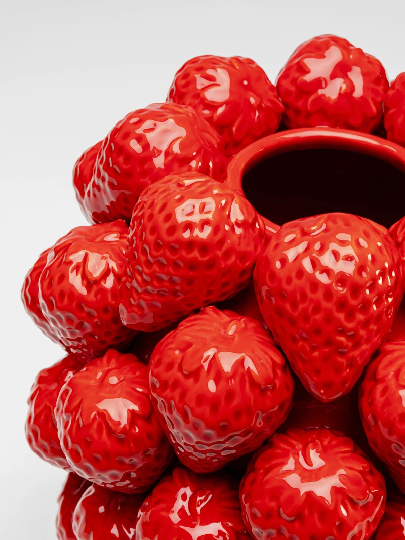 KARE Design Vase Strawberries Rot 30cm