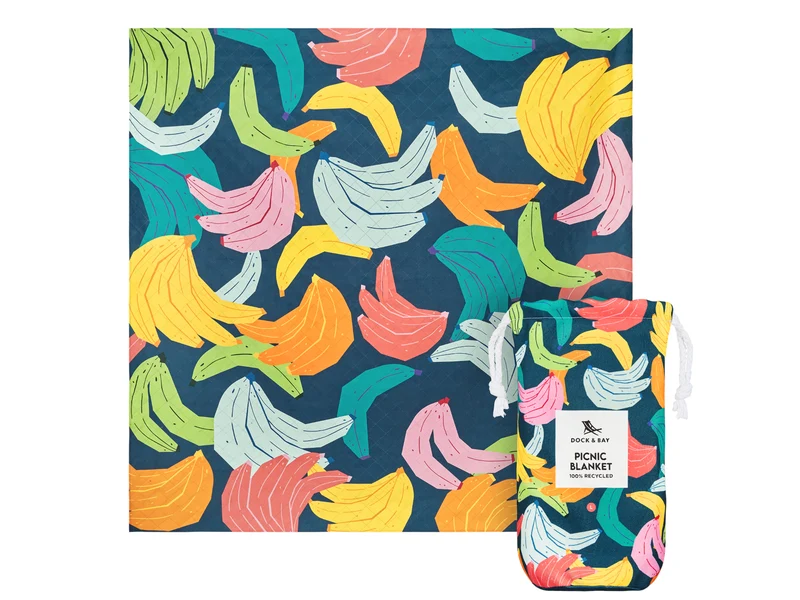 Dock & Bay Picnic Blanket L Bananarama 170x170cm