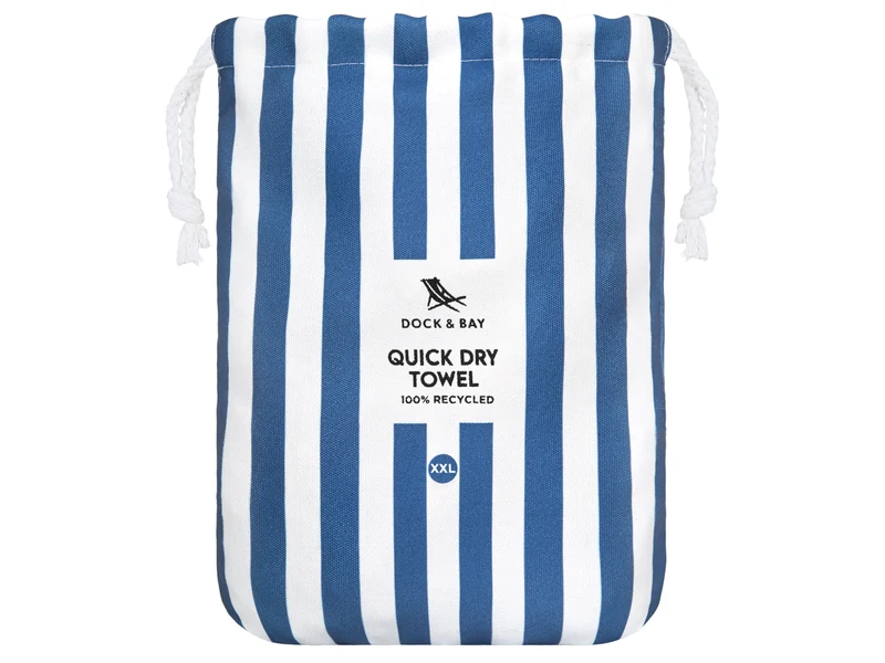 Dock & Bay Beach Towel XXL Whitsunday Blue 180x200cm