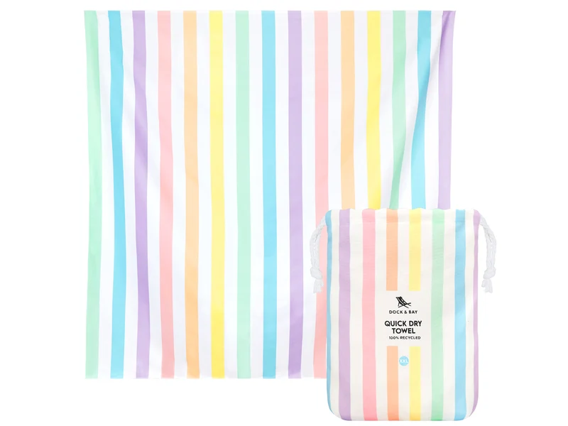 Dock & Bay Beach Towel XXL Unicorn Waves 180x200cm