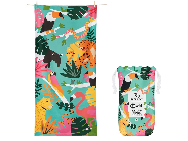 Dock & Bay Beach Towel XL Wild Things 200x90cm