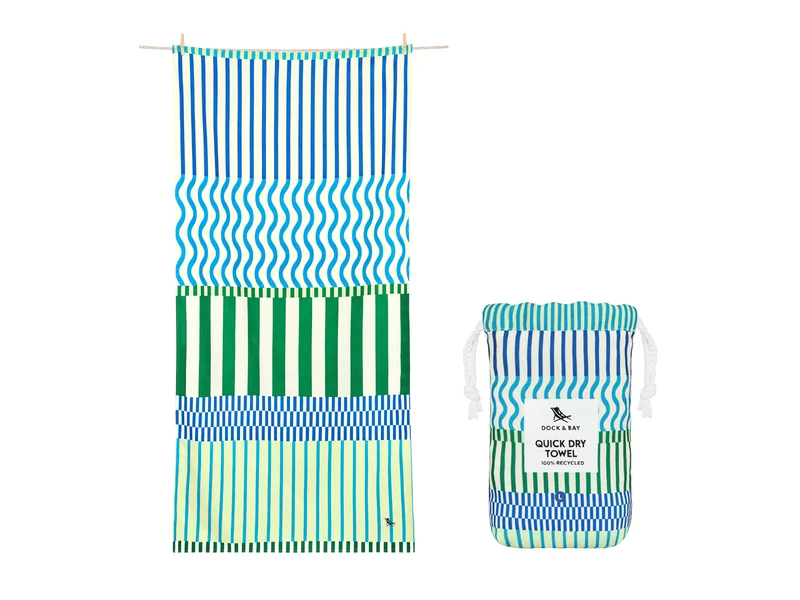 Dock & Bay Beach Towel L Blueberry Spritz 160x90cm