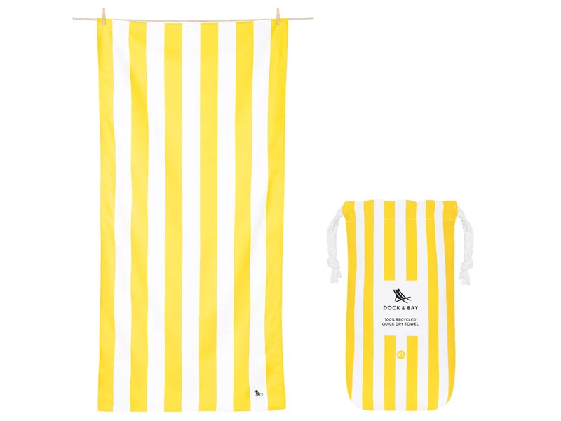 Dock & Bay Beach Towel XL Boracay Yellow 200x90cm