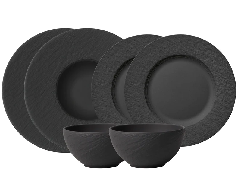 Villeroy & Boch Manufacture Rock Starterset 6tlg
