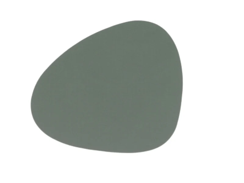 LIND DNA NUPO Untersetzer Curve pastel green 11 x 13 cm