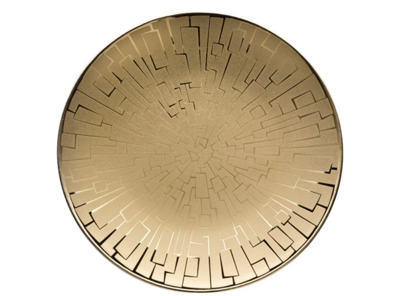 Rosenthal TAC Gropius Skin Gold Brotteller 16 cm