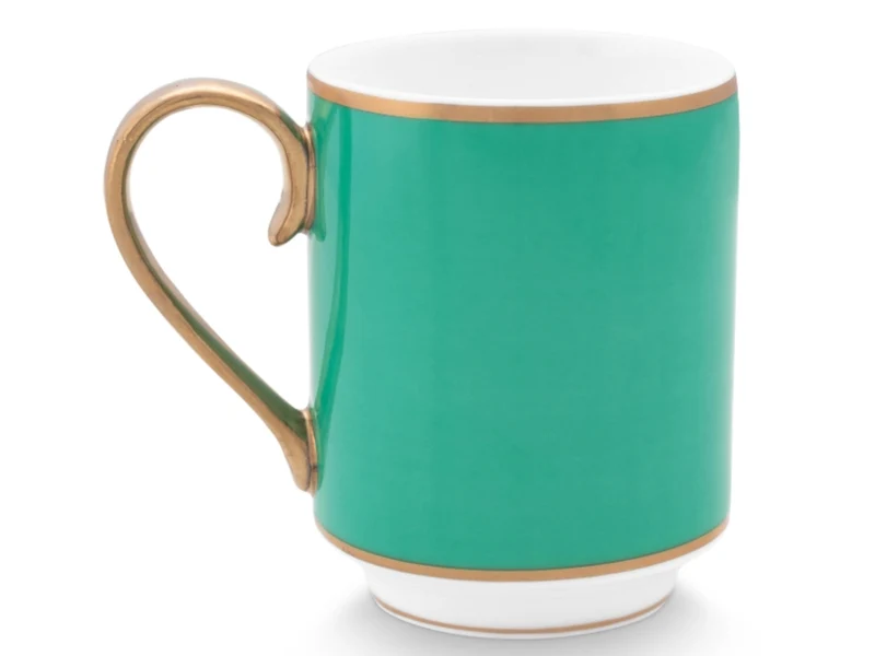 PIP STUDIO Chique Henkelbecher gold-grün 0,25 l
