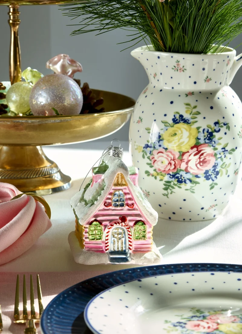 Greengate Laura homes Wasserglas dusty blue 0,3 l