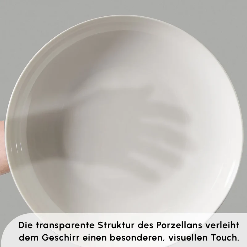 Karaca Forever Bone Allure 41-Teiliges 12-Personen Geschirrset