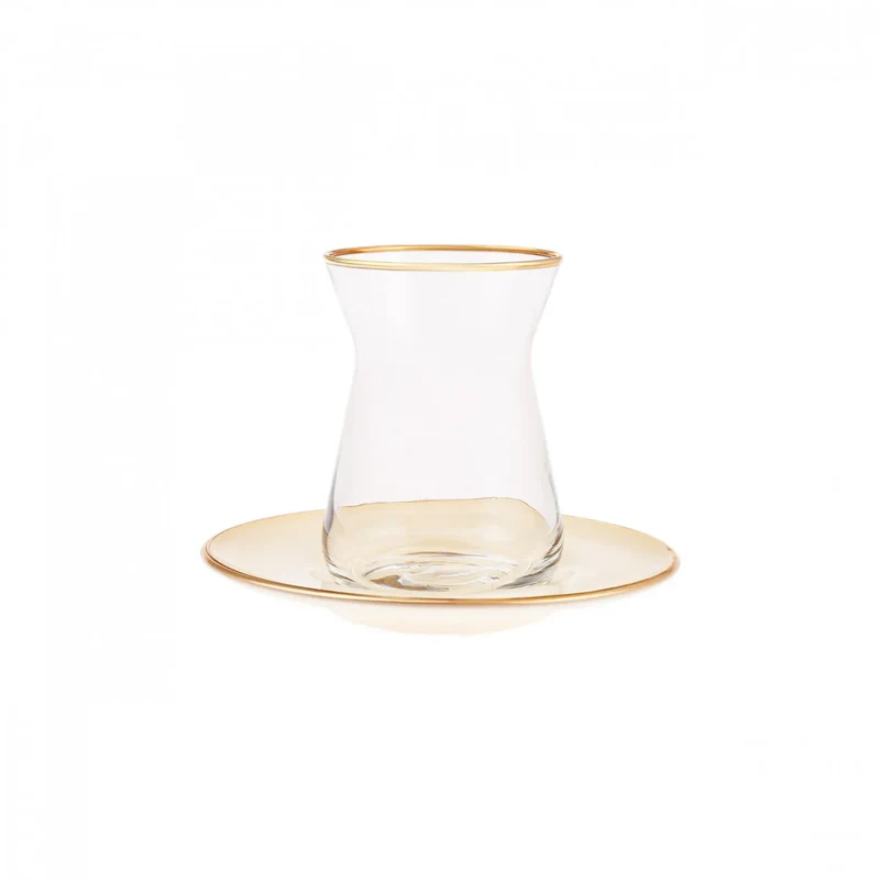 Karaca Retro Beige Teeservice für 6 Personen