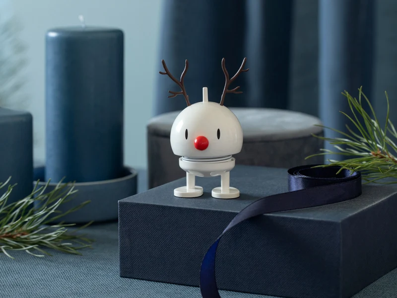 Hoptimist Reindeer Bumble S white 9,5cm