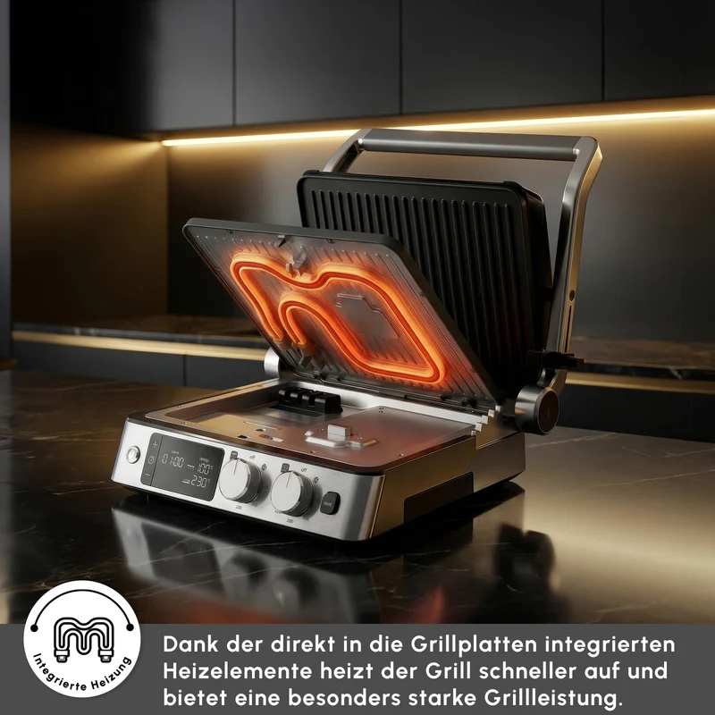 Karaca Compact Stahl Sear und Grill Inox 2008 Grillen und Toaster