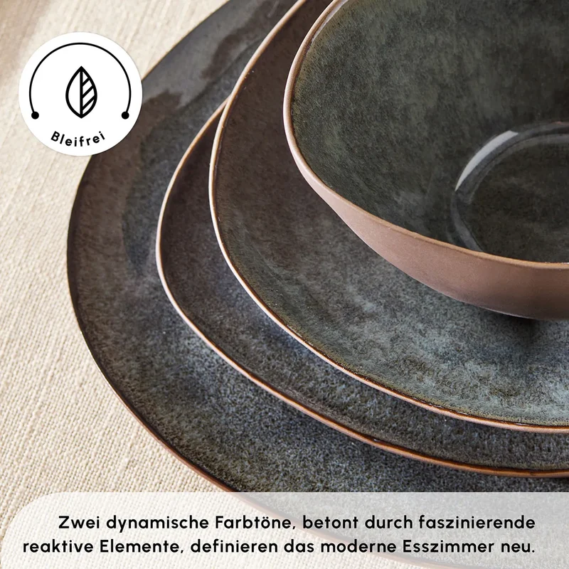 Karaca Bonn Reactive Geschirrset, 6 Personen, 24 teilig