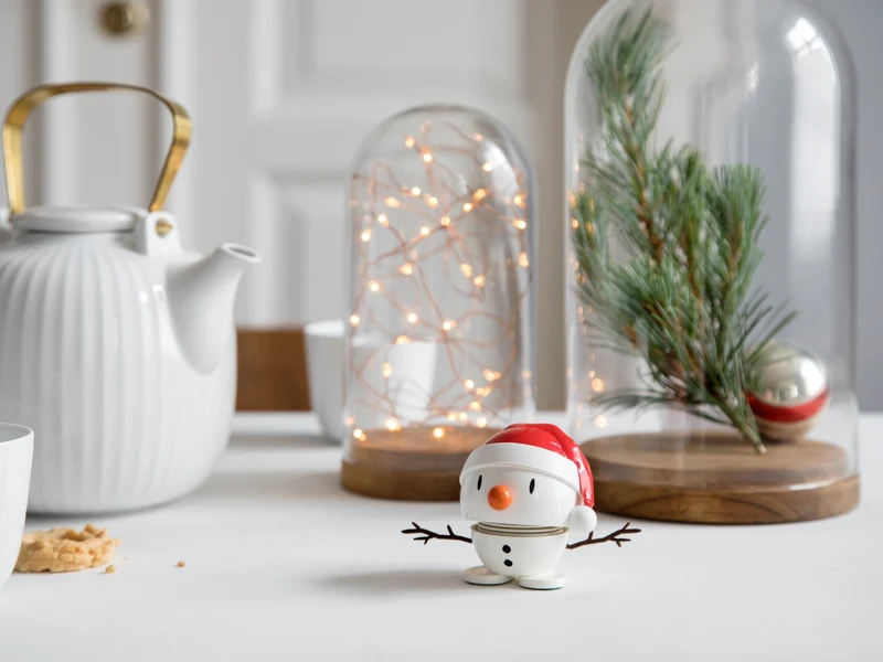 Hoptimist Santa Snowman S white 7,2cm