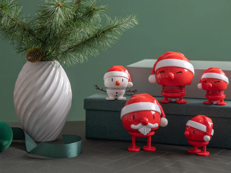 Hoptimist Santa Snowman S white 7,2cm