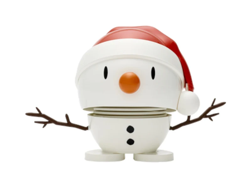 Hoptimist Santa Snowman S white 7,2cm