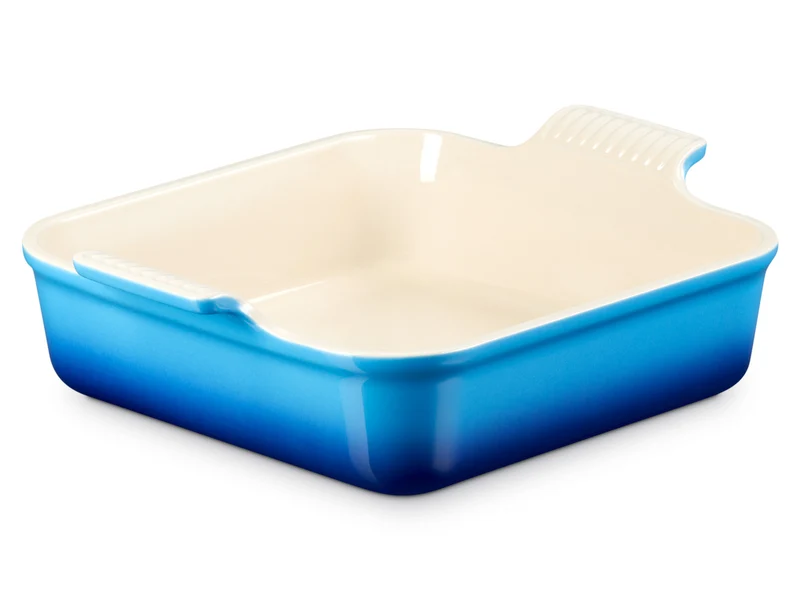 Le Creuset Auflaufform Tradition quadratisch azure 23cm