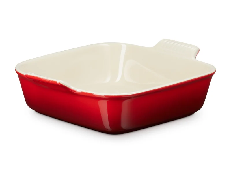 Le Creuset Auflaufform Tradition quadratisch kirschrot 23cm