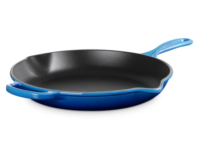 Le Creuset Brat- und Servierpfanne Signature rund azure 30cm