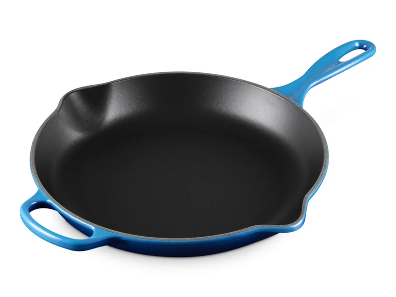 Le Creuset Brat- und Servierpfanne Signature rund azure 30cm