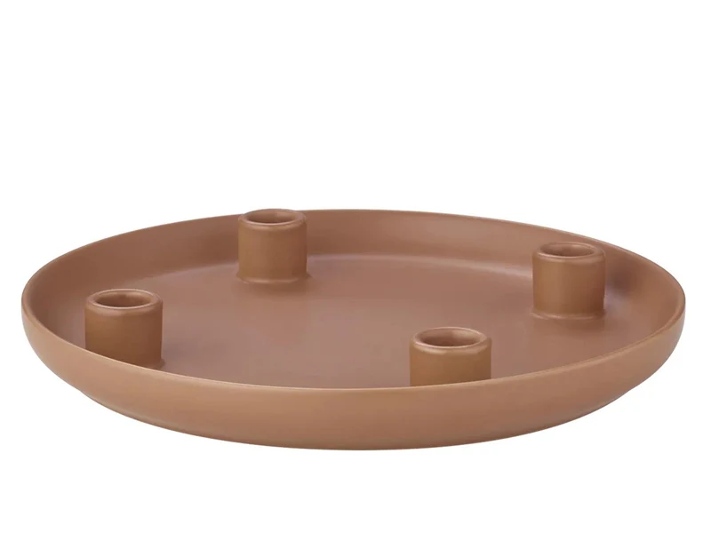Blomus VELA Kerzenhalter amber brown 27cm