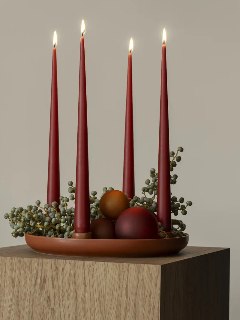 Blomus VELA Kerzenhalter amber brown 27cm