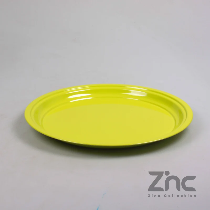 ZINK-GRUNDPLATTE RUND M 40X2,5 CM GRÜN