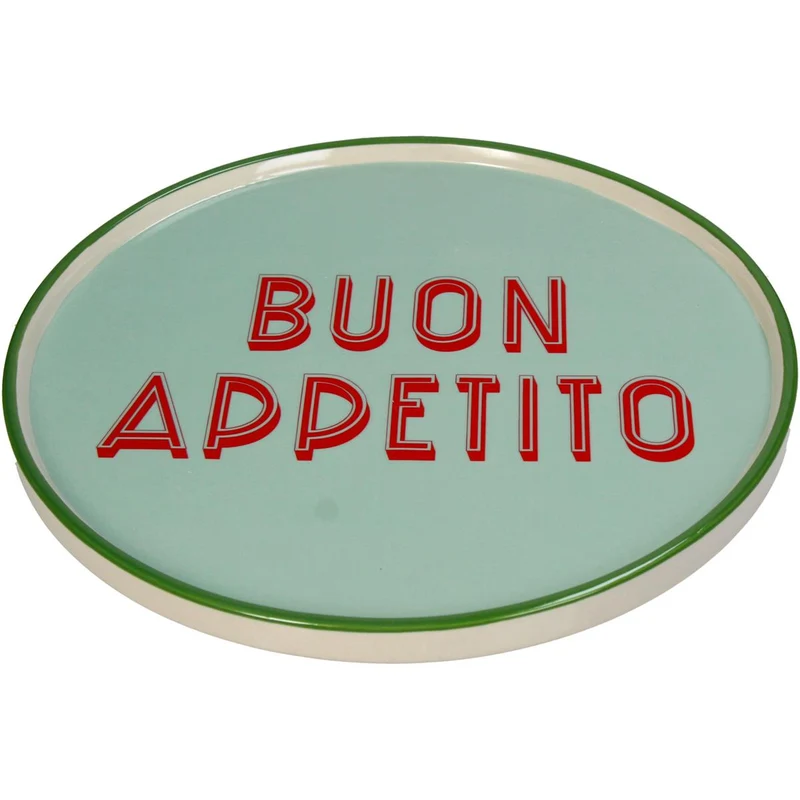 Teller Buon Appetito Steingut Mint 25,5x25,5x1,5cm