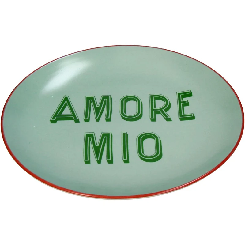 Teller Amore Mio Steingut Mint 20,5x20,5x2,5cm