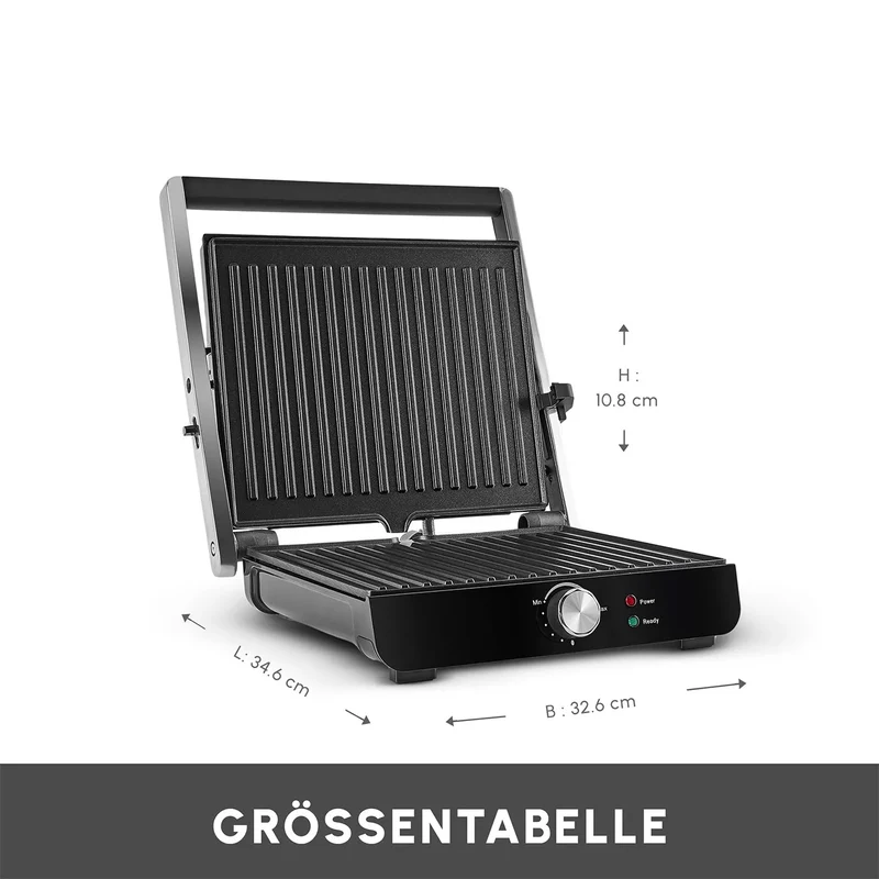 Karaca Toastmaster Inox Toaster und Grillmaschine, 2000W