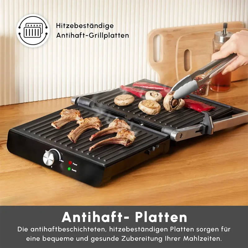 Karaca Toastmaster Inox Toaster und Grillmaschine, 2000W