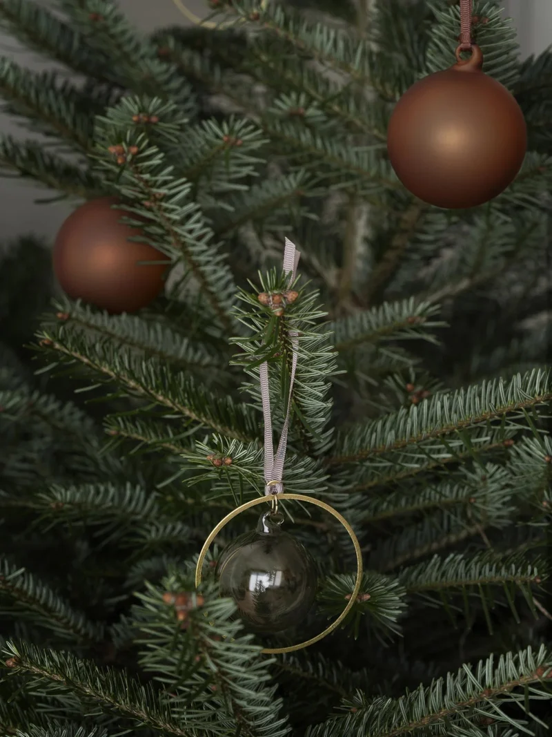 Blomus JUHLA Weihnachtsschmuck M rustic brown 7cm 4tlg