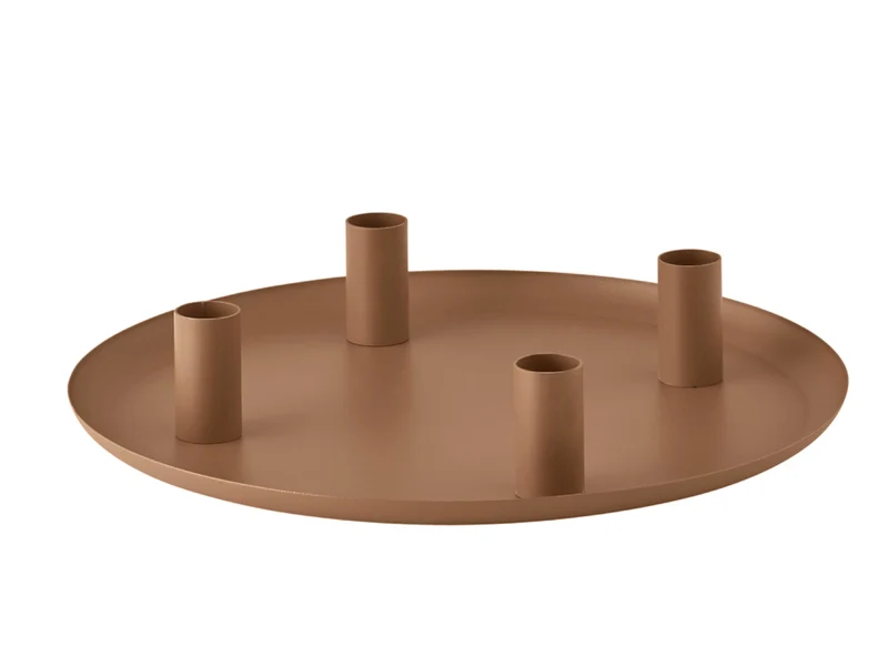 Blomus LOHA Kerzenhalter rund amber brown 30cm