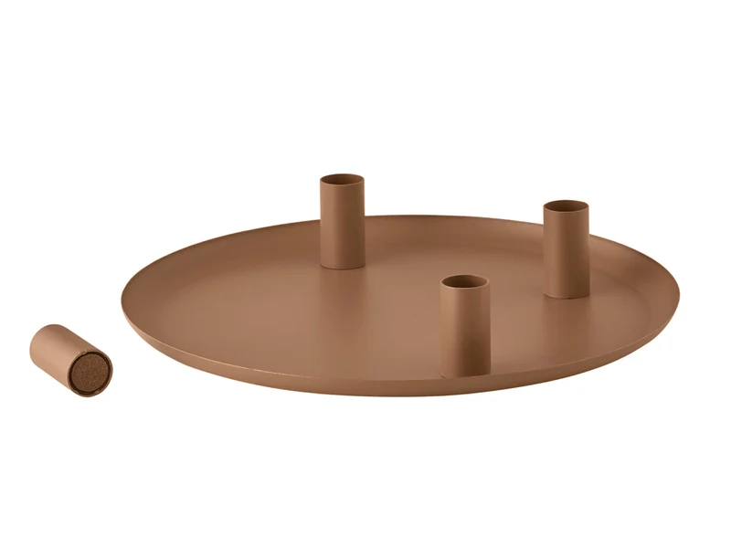 Blomus LOHA Kerzenhalter rund amber brown 30cm