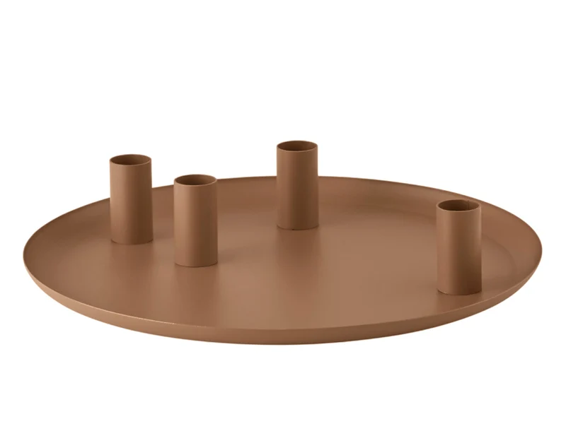 Blomus LOHA Kerzenhalter rund amber brown 30cm