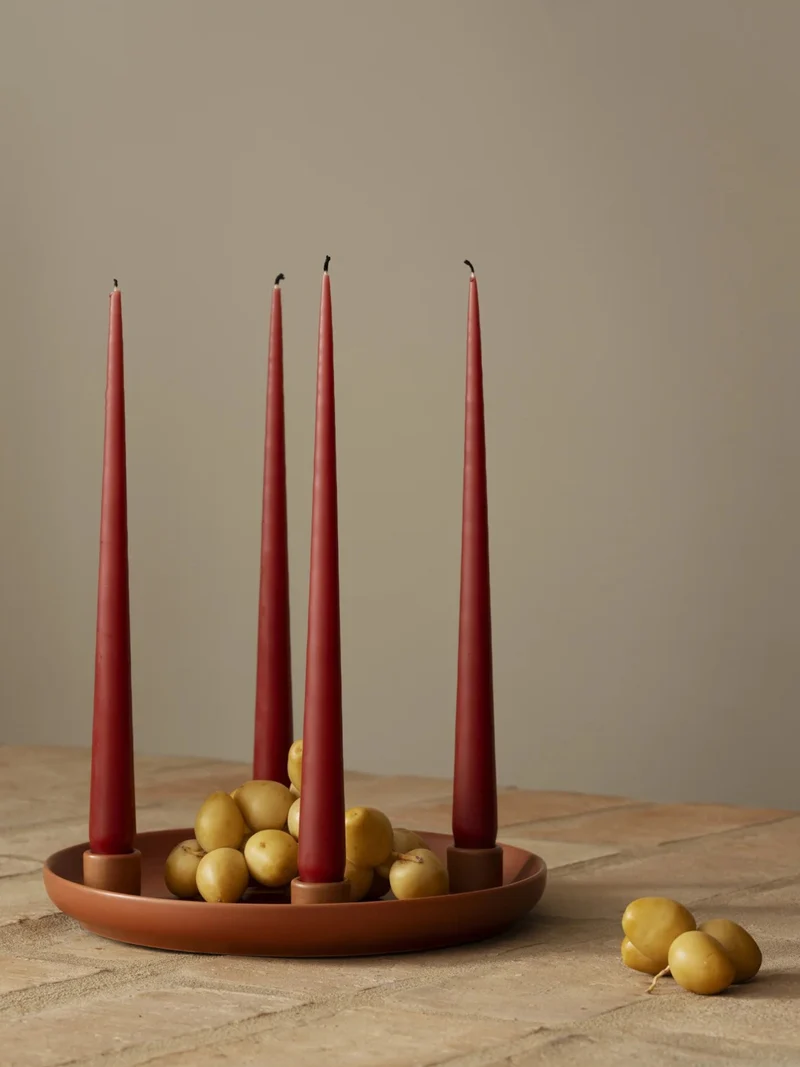 Blomus LOHA Kerzenhalter rund amber brown 30cm