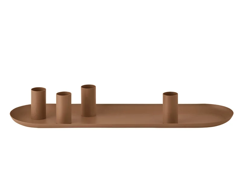 Blomus LOHA Kerzenhalter oval amber brown 37cm