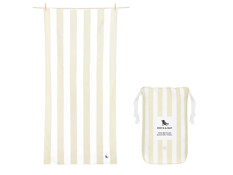 Dock & Bay Beach Towel L Bora Bora Beige 160x90cm
